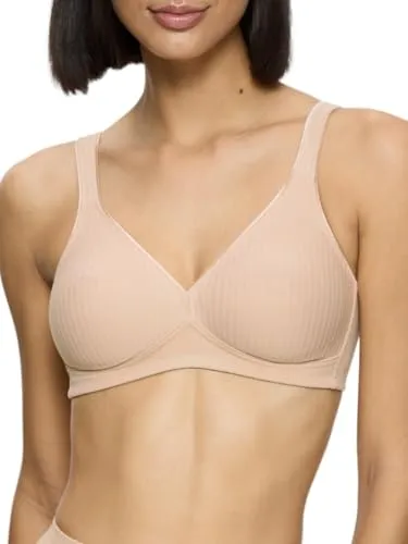 Triumph Modern Soft + Cotton N Ohne Bügel Damen BH Größe: 90B - Funktionsunterwäsche, bequemer T-Shirt-BH ohne Bügel aus hochwertigem Mischgewebe, ideal für den täglichen Komfort.