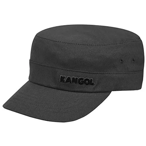 Kangol Herren Cotton Twill Army Cap, GRAU, XXL - Baseball Caps für Herren, komfortables Flexfit-Design aus 97% Baumwolle für ultimativen Tragekomfort und eine versteckte Tasche für kleine Gegenstände.
