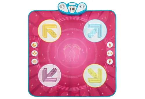 COSTWAY Spielmatte, Tanzmatte Kinder mit Led-Leuchten & Memory-Spiel