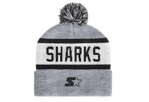 Starter Bommelmütze San Jose Sharks Black Ice Beanie - Stylische Bommelmütze im NHL-Design für echte Hockey-Fans. Perfekt für kalte Tage und als modisches Accessoire – zeige deinen Teamgeist im Alltag!