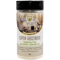 Loovolution Campingtoilette LOOVOLUTION® Super-Absorber für alle Flüssigkeiten, (Packung), Extrem saugstarkes Granulat für Campingtoiletten, Pflege & Co 200g