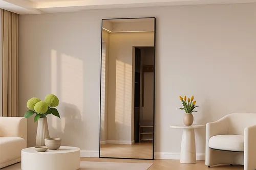 BOURGH DALTON Ganzkörperspiegel in schwarz von BOURGH