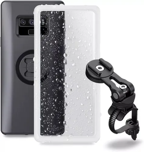 SP CONNECT Bike Bundle II für S21+ - Standard Handyhüllen mit robustem Wetter-Cover, ideal für alle Witterungsbedingungen und extrem sicheren Halt durch patentiertes Verschlusssystem.