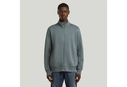 G-STAR Sweatjacke mit Logostickerei - Modische Sweatjacke von G-STAR mit elastischen Rippbündchen für optimalen Sitz. Ideal für sportliche Aktivitäten oder entspannte Abende. Praktische Eingrifftaschen bieten Platz für kleine Essentials.