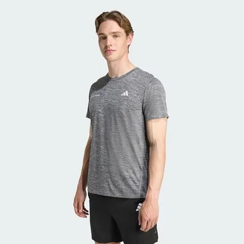 adidas Own The Run Laufshirt Herren - Schwarz, Dunkelgrau, Größe XL (S, M, L verfügbar) - Trainingsbekleidung mit AEROREADY-Technologie für trockenes Tragegefühl. Ideal für Läufer, die Komfort und Sichtbarkeit bei jedem Tempo suchen.