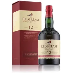 Redbreast 12 Jahre Old Single Pot Still Irish Whiskey - Irischer Whisky, 12 Jahre gereift, mit einzigartigem Pot Still Stil für vollmundigen Geschmack und Aromenvielfalt.