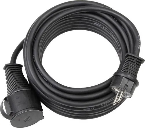 Brennenstuhl Baustellen-Verlängerungskabel IP44 - 25m Außenkabel mit robustem Schutzkontakt, ideal für Baustellen und feuchte Räume