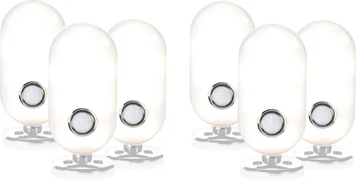 LED Leuchte mit Bewegungsmelder 6er-Set 50lm 4000K IP44 Wandhalterung Kugelgelenk