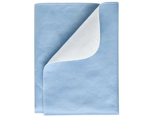 Inkontinenzauflage PFLEGE POINT® Inkontinenz-Mehrwegunterlage Betteinlage PLUS blau-weiß PFLEGE POINT