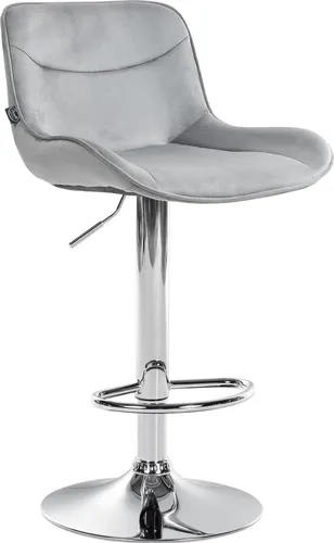 Deluke Barhocker Grau, Höhenverstellbar, 49x85-106 cm