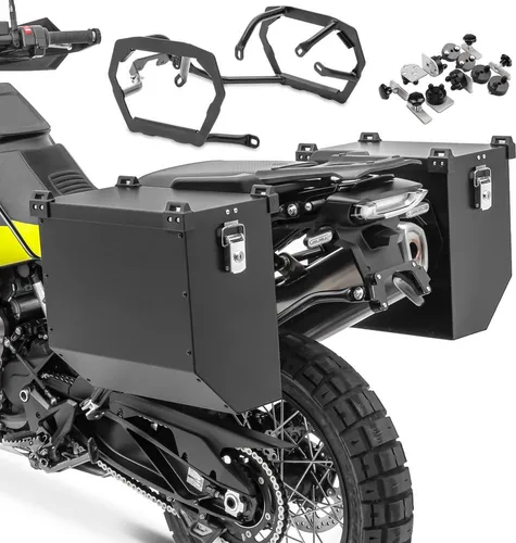 Bagtecs Alu Kofferset für BMW R 1250 GS / Adventure 19-24 - Hochwertiges Seitenkoffer-Set aus Aluminium mit 34l und 40l Koffer, perfekt für den Einsatz am Motorrad. Stabil, sicher und mit durchdachtem Design für optimale Schräglagenfreiheit.