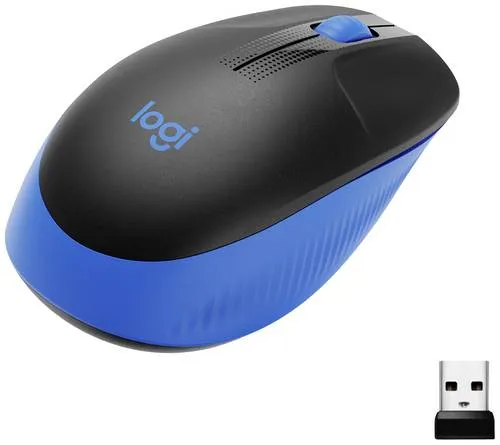 Logitech M190 Kabellose Maus Blau