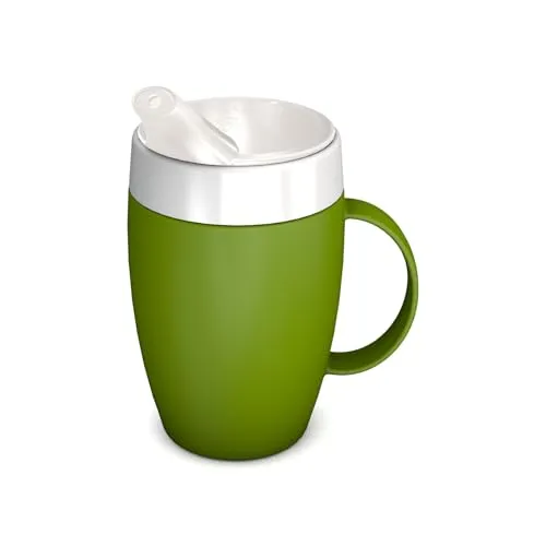 Ornamin Becher mit Trink-Trick mit Schnabelaufsatz, grün