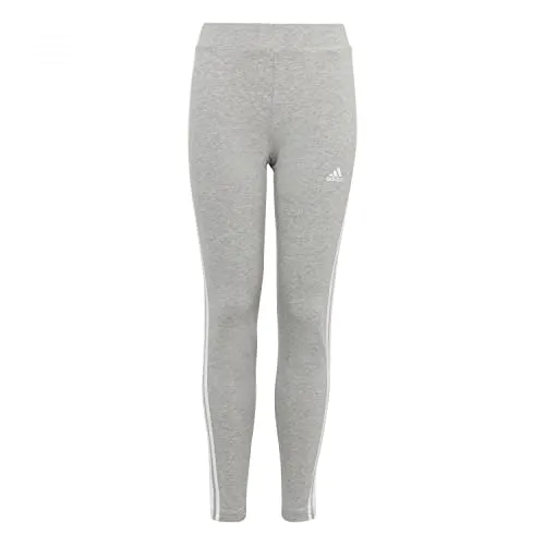 adidas Mädchen Leggings Essentials 3S Cotton - Leggings für Mädchen, ideal für Freizeit und Sport, mit bequemer, dehnbarer Taille für perfekten Sitz und hohen Tragekomfort.