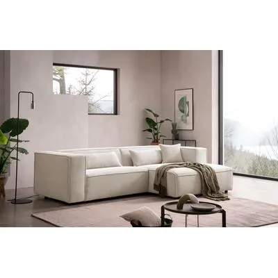 LeGer Home by Lena Gercke Ecksofa PIARA – Modernes L-Form Sofa in Cord-Optik