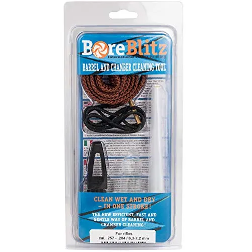 Boreblitz Laufreinigungsschnur, Kaliber 6,5 mm, 7 mm & .270, Büchsen & Gewehre, zum Reinigen & entölen, waschbar, reißfest, mit Handgriff