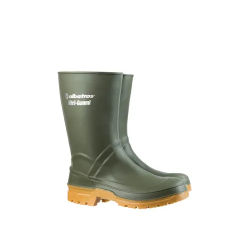 Albatros GUARDIAN MID GREEN Nitrilgummistiefel 564020 - Arbeitsschuhe für höchste Anforderungen, aus robustem Nitrilgummi und komfortablem Polyesterfutter. Ideal für Agrar, Jagd und Outdoor - wasserdicht und rutschfest!
