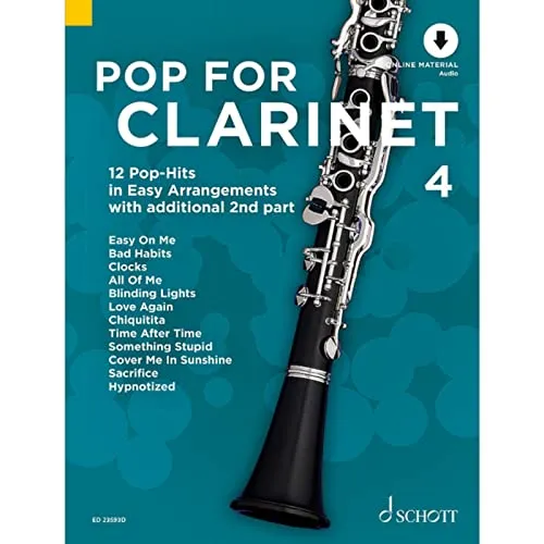 Pop For Clarinet 4: 12 Pop-Hits in Easy Arrangements. Band 4. 1-2 Klarinetten. (Pop for Clarinet, Band 4)