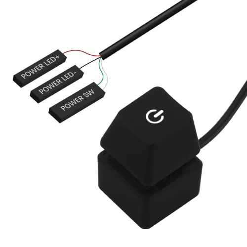 Aiyomi Netzschalter Power On Off Switch für Externer Fernstart PC Motherboard Desktop-Computers