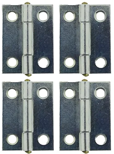 Scharnier verzinkt gerollt 31,5 x 22,5 mm schmale Ausführung Möbelscharnier Türband 4 x