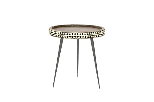 möbelando Beistelltisch JANA aus Massivholz Mango in braun. Abmessungen (BxHxT) 35x42x35 cm