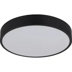 Moderne LED Deckenleuchte in Schwarz Matt mit CCT-Schaltung - Lampen für stilvolle Innenbeleuchtung, individuelle Farbtemperatur einstellbar (3000K, 4000K, 6000K) und ideal für niedrige Decken.