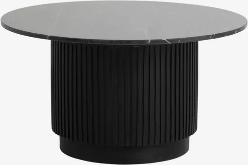 Couchtisch ERIE Ø75cm aus Marmor - Schwarz