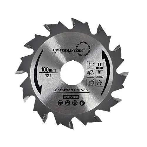jjw-germany HM Nutfräser 100 x 3,97 x 22 Z= 12 WZ passend für Einhell Flachdübelfräse