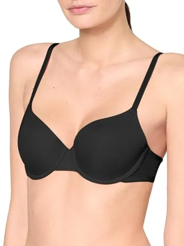 Nur Die T-Shirt BH Leichter Push-Up Bügel-BH gepaddete weiche Glatte Cups nahtlos Seamless V-Ausschnitt weiche Mikrofaser Damen