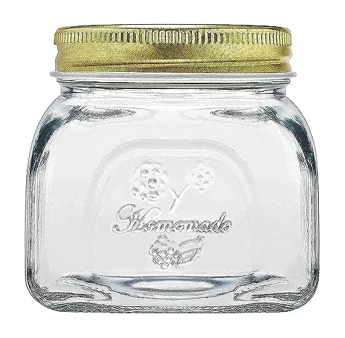 Pasabahce Homemade Vorratsdose mit Deckel, Gold