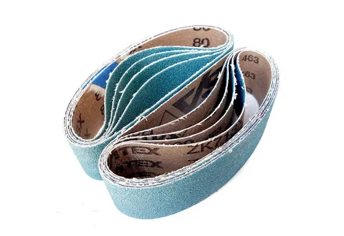 VSM Schleifpapier 10x VSM Zirkonkorund Schleifbänder ZK713X, 40 x 305 mm, nach Wahl, (ZK713X, 10 St)