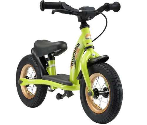 BIKESTAR Kinderlaufrad Classic - 10 Zoll, grün, mit Bremse und höhenverstellbarem Sattel für sicheres Fahren ab 2 Jahren