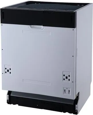 Respekta Geschirrspüler GSP60V - Vollintegriert 60 cm - Vollintegrierter Geschirrspüler für 12 Maßgedecke mit 5 Programmen, höhenverstellbaren Füßen und leiser Betriebsgeräusch von 52 dB - ideal für jede Küche.