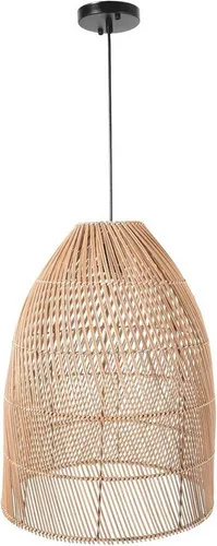 VIVANNO Deckenlampe Rattan PURE 40x53 cm in beige von VIVANNO