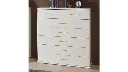 Wimex Kommode in Weiß mit 7 Schubladen - Schubladenkommode mit 7 geräumigen Schubladen, ideal für eine ordentliche und stilvolle Aufbewahrung. Maße: 90x106x40 cm, perfekt für jedes Zuhause.