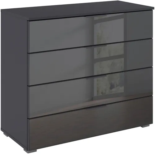 OTTO home Schubkastenkommode AGORDO mit Glasfront, 4 Schubladen, 80 cm