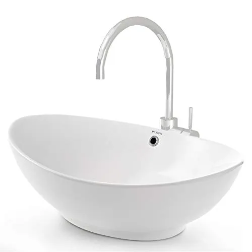 VILSTEIN® Keramik Waschbecken Oval [60CM] von VILSTEIN