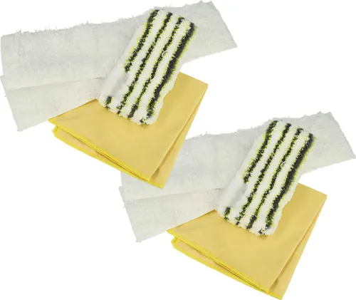 vhbw 8-tlg. Mikrofaser-Tuchset kompatibel mit Kärcher SC 4 EasyFix Iron, SC 4 EasyFix Premium, SC 4 EasyFix Premium Iron, SC 5.800 C Dampfreiniger