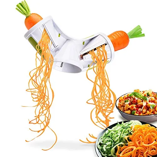 Cafendi | Spiralschneider | UVP 24,95 | 3in1 Hand Spiralschneider für Gemüsespaghetti