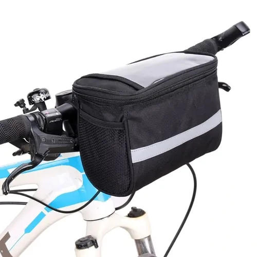 Lenkertasche Fahrrad Rahmentasche Oberrohrtasche mit Handyfach Kartenfach e-Bike