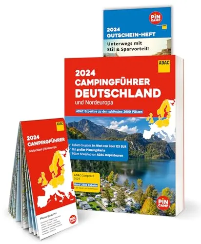 ADAC Campingführer Deutschland/Nordeuropa 2024: Mit ADAC Campcard - Freizeit, Haus & Garten - Der umfassende Campingführer mit Planungskarten und exklusiven Rabatt-Coupons für unvergessliche Campingabenteuer.
