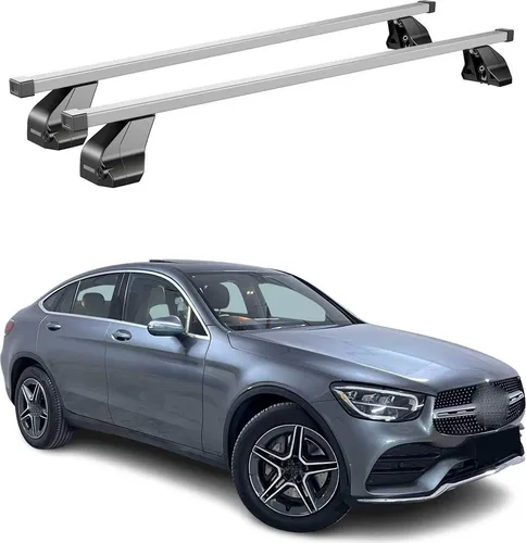 OMAC Dachträger Stahl Gepäckträger für Mercedes GLC C253 2020-2025 - Dachgepäckträger aus hochwertigem Stahl, abnehmbar und wasserbeständig. Ideal für Fahrräder, Skier und Kajaks – perfekt für jedes Abenteuer!
