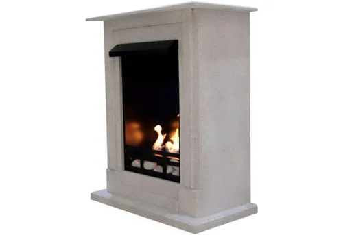 Kaminbau Mierzwa Echtfeuer-Dekokamin Madrid Deluxe - Dekokamin mit regulierbarem Brenner, rauchfrei und wartungsfrei für echtes Kamingefühl – ideal für gemütliche Abende.