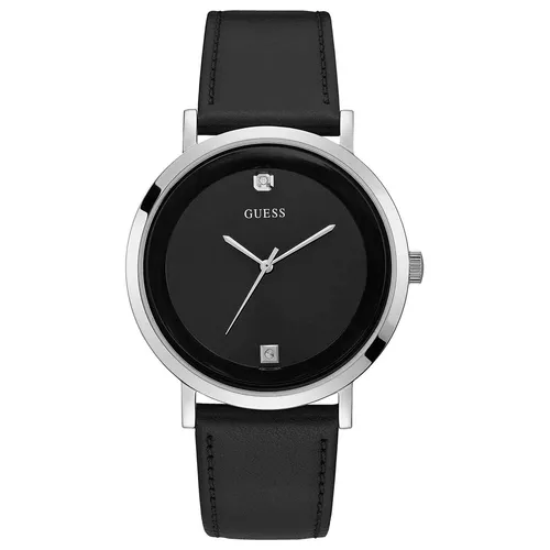 GUESS Herren Analog Uhr GW0009G1 mit Leder Armband von GUESS