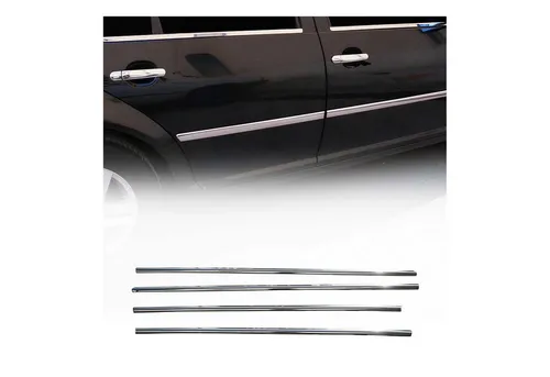 VW Golf V 2003-2008 Fensterleisten Zierleiste Edelstahl Chrom 4tlg - Zierstreifen für VW Golf V, aus hochwertigem Edelstahl-Chrom, verleiht Ihrem Fahrzeug einen eleganten Look und schützt die Fensterrahmen.