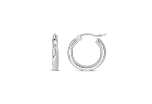 Ars-Argenti Paar Creolen Ohrringe Damen echt 925 Sterling Silber (inkl. Schmuckbox), 925 Sterling Silber, Hypoallergen, Wasserfest, Nickelfrei