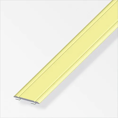 alfer Übergangsprofil 1 m, 30 x 2 mm Aluminium eloxiert messing  Übergangsprofil