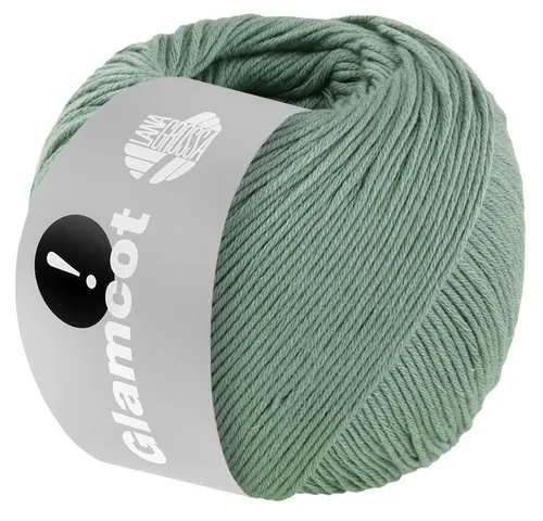 LANA GROSSA GLAMCOT Häkelwolle, 155 m (zart glänzende, multifile Baumwoll-Viskosemischung), 50 g