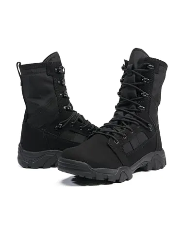 Brandit Herren Defense Boot - Taktische Militärstiefel in Schwarz, Größe 40 EU - Herren-Stiefel aus strapazierfähigem Microfibre, ideal für den Allround-Einsatz, mit rutschfester und ölresistenter Gummi-Außensohle für optimalen Halt.