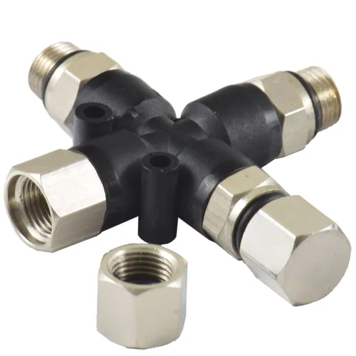 Agora-Tec® Airbrush Druckluft Verteiler Adapter 3-fach AT-AV-3